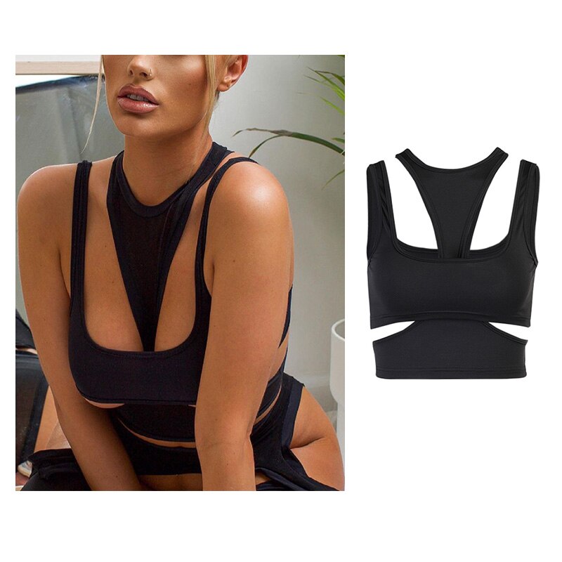 DressBetty - Backless Sleeveless Spaghetti Strap Halter Camis