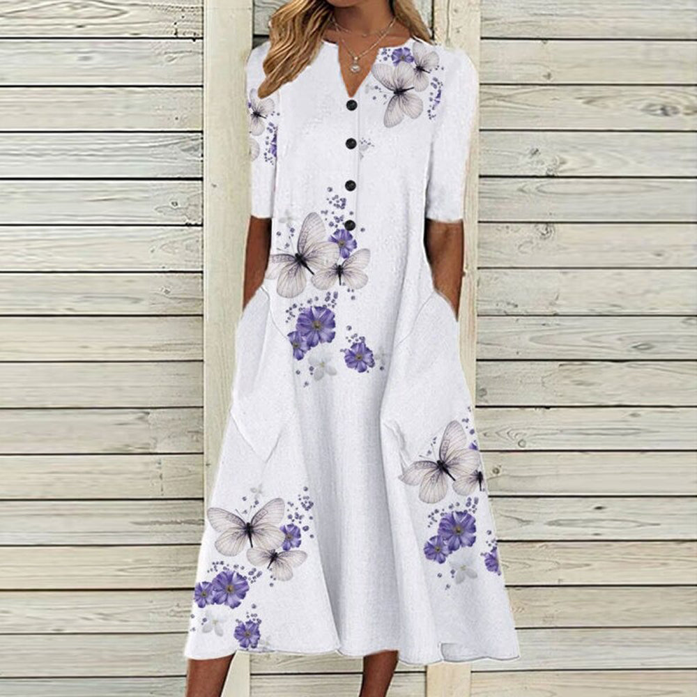 Antonia - Midi Dress - Boho - Timeless Style - Ideal for Summer