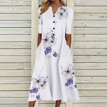 Antonia - Midi Dress - Boho - Timeless Style - Ideal for Summer