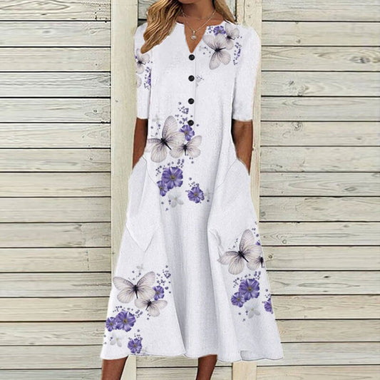 Antonia - Midi Dress - Boho - Timeless Style - Ideal for Summer