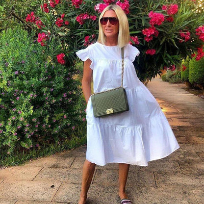 Jimena - Midi Dress - Leisure - Material - Ideal for Summer