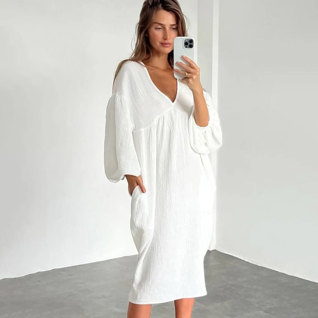 Emma - Vestido Largo - Casual - Estilo Moderno y Ligero - Ideal para Primavera