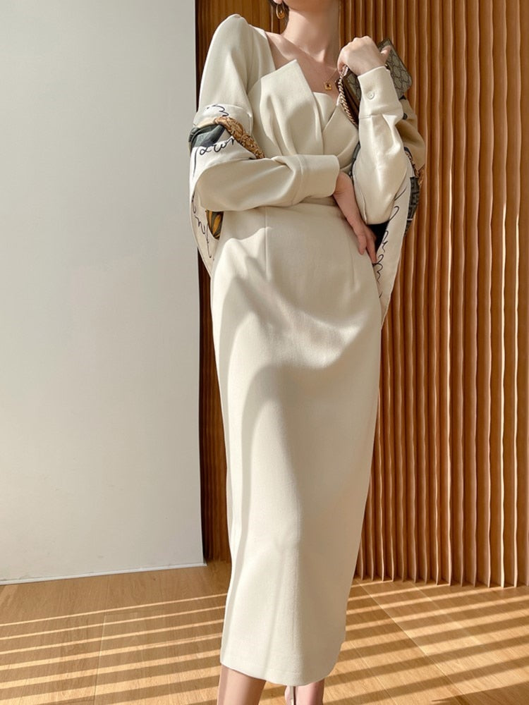 DressBetty - Long Sleeve Vintage Fashion Chic Evening Vestido Female Birthday
