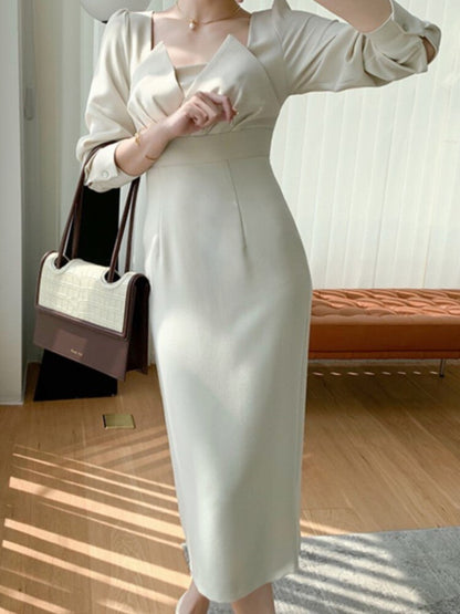 DressBetty - Long Sleeve Vintage Fashion Chic Evening Vestido Female Birthday
