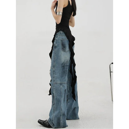 Ripped Harajuku Oversize Trashy Denim Jeans
