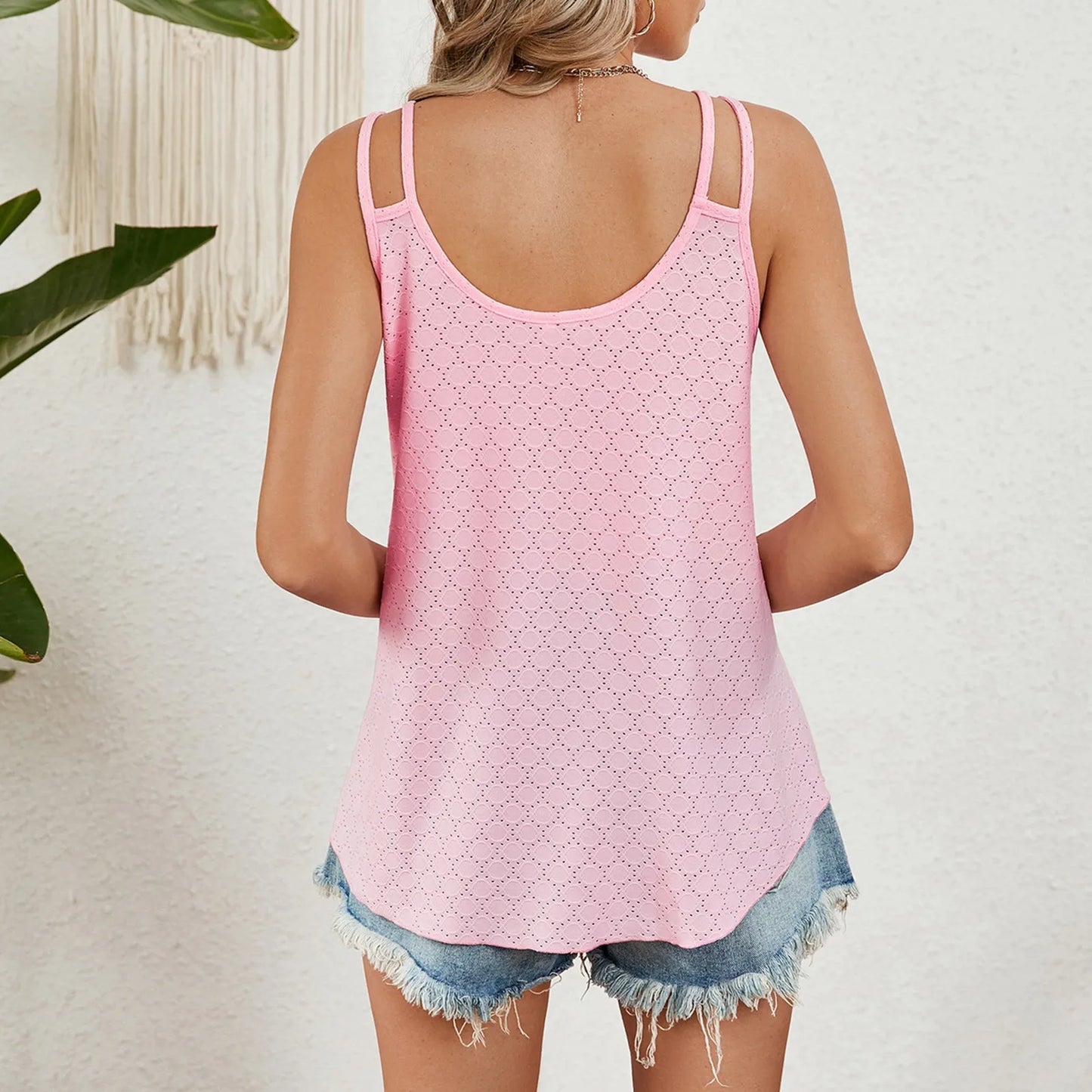 Leisure Boho Fashion Sleeveless Casual Small Female Clothing Cami Top