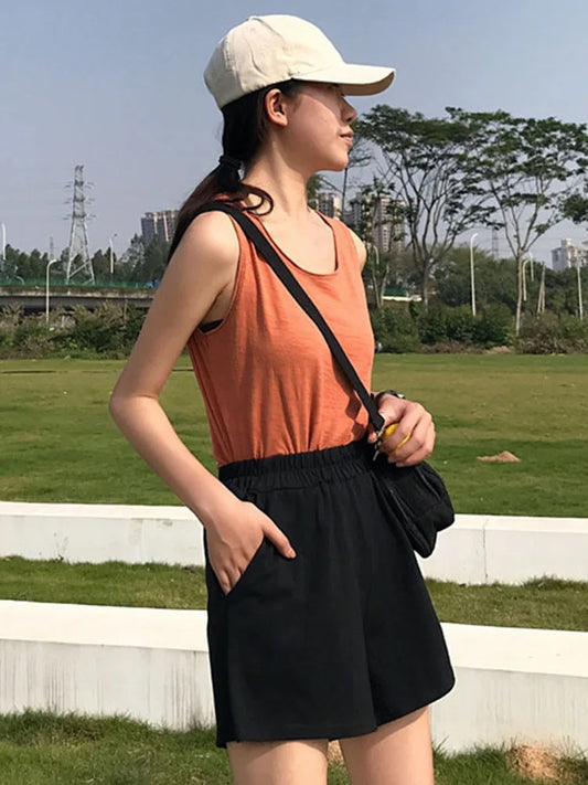 Women 2025 Summer Fashion NEW Casual Clothes Solid color egan Hip hop punk Pocket dropshipping harajuku Vintage Short
