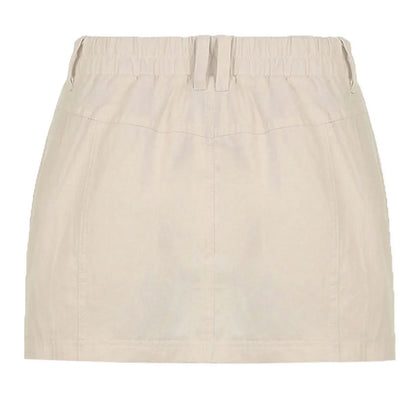 2025 Summer New High Waist Denim Skirts Retro Sexy Tight Hip Blue Basic Casual Skirt