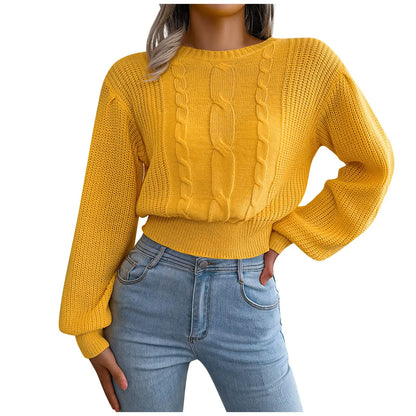 FashionSierra - Sleeve Knitted Plus Size Autumn Winter Women's 2025 Fashion Sweater