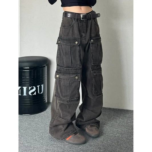 Women's Baggy Cargo Jeans Pants