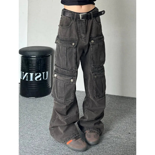 Women's Baggy Cargo Jeans Pants