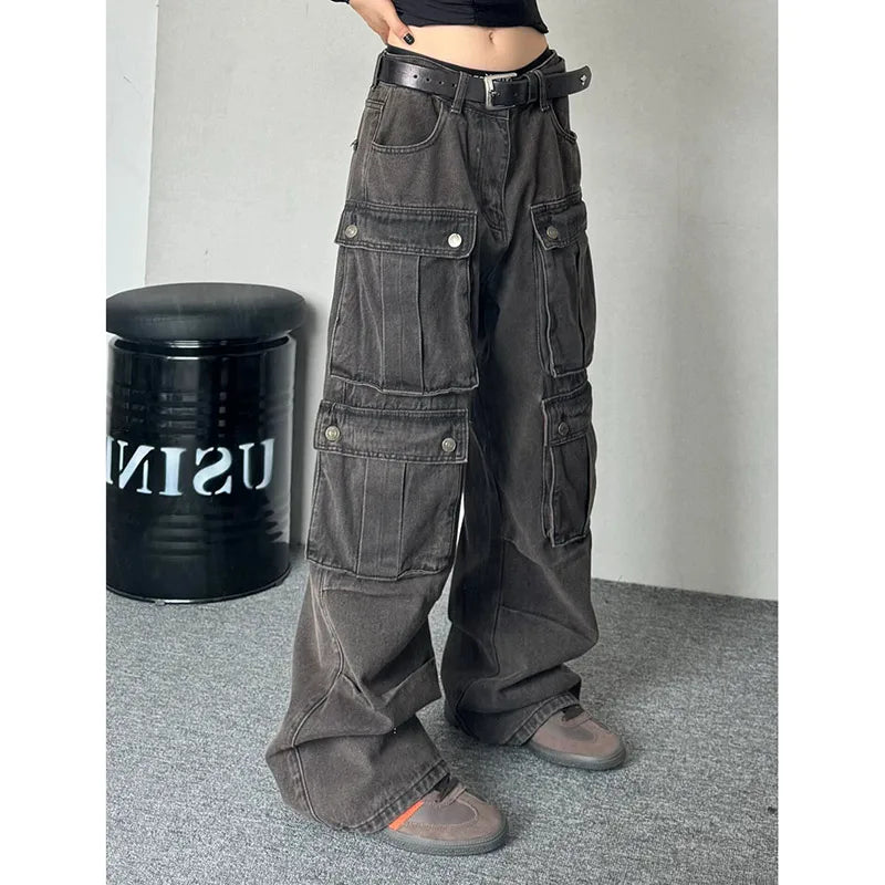 Women's Baggy Cargo Jeans Pants