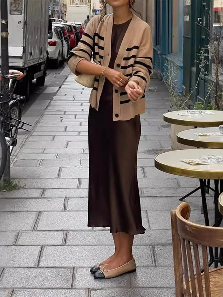 Women&#8217;s Elegant Satin Sleeveless Midi Dress Fashion Solid Color O Neck Slim Fit Dresses Female Stylish Street Party Vestido 2025