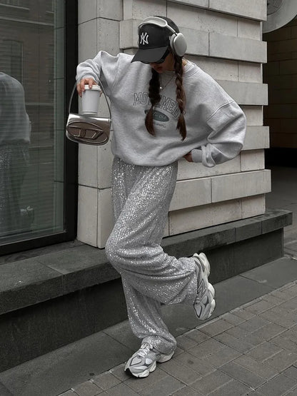 InsY2K Pearl Straight Mop Fall/Winter 2025 Pants