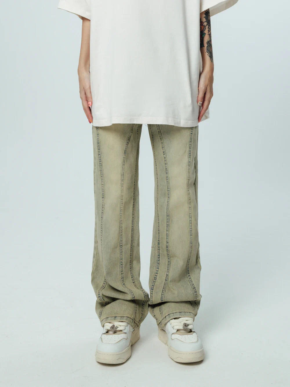 DressBetty - 2024 Korean Baggy Graphic Y2K Jeans