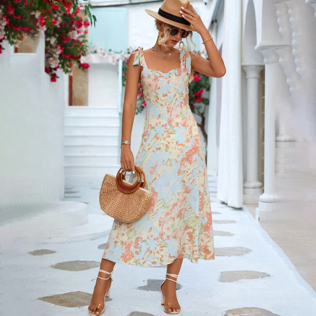 Lana - Vestido Midi - Elegante - Fibra - Ideal para Verano