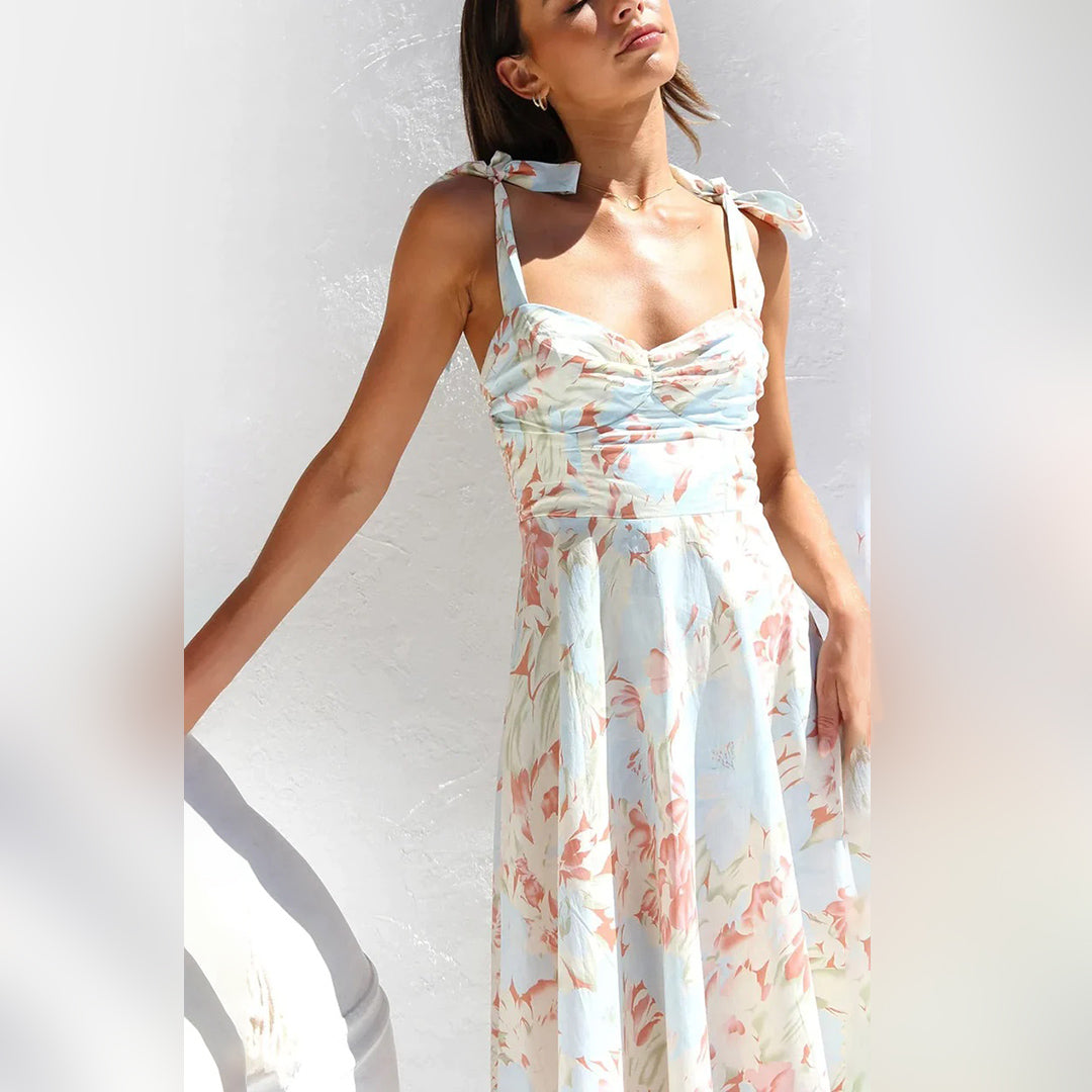 Lana - Vestido Midi - Elegante - Fibra - Ideal para Verano