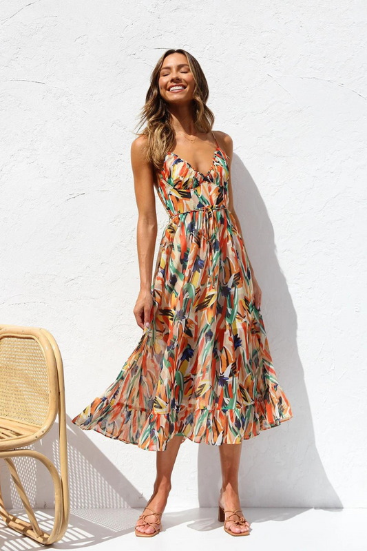 Ainsley - Lightweight Summer Midi Dress for Women
