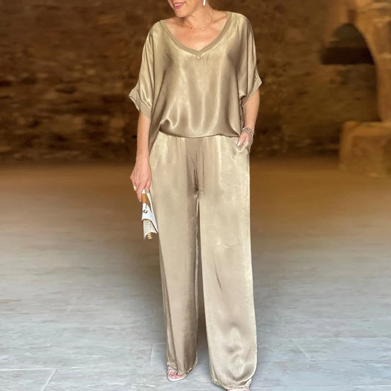 Naelani - Elegante conjunto de dos piezas para mujer