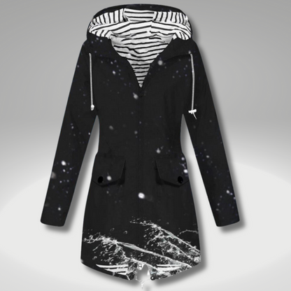 Chaqueta impermeable clásica y elegante para mujer | Ideal para el invierno