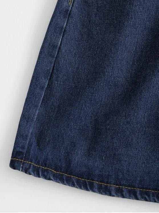 A Line Denim Skirt for Women