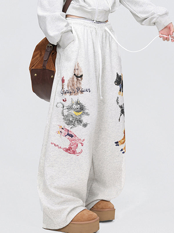 Street Animal Print Sweatpants