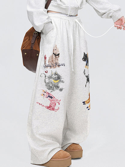 Street Animal Print Sweatpants
