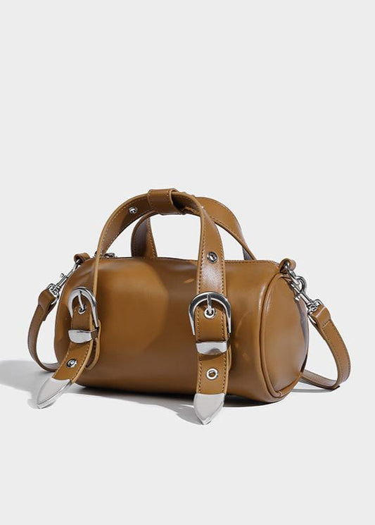 Compact Barrel Crossbody Bag