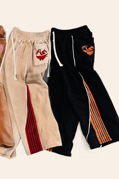 Retro High Street Loose Fit Pants