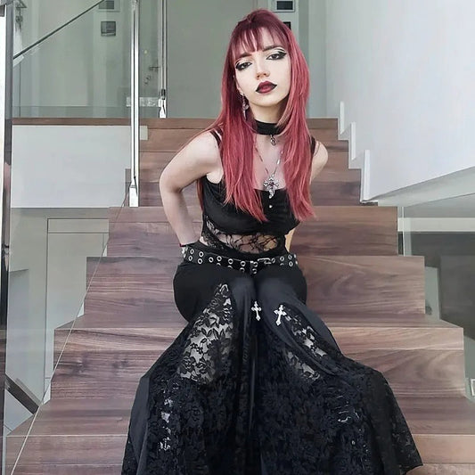 Gothic Lace Cargo Pants