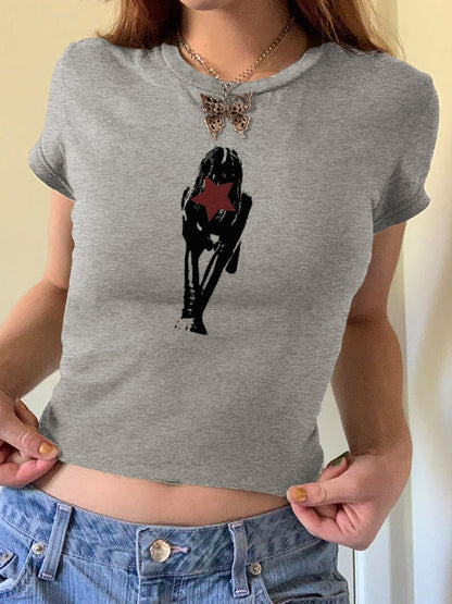 Face Print Short Sleeve Tee