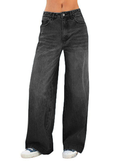 Washed Vintage Blue Versatile Boyfriend Jeans