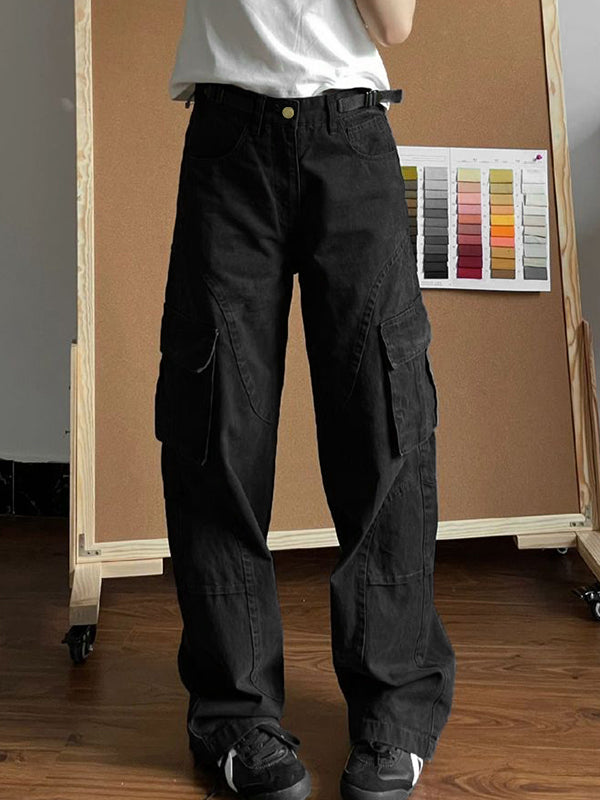 Vintage Multi Pocket Splice Cargo Jeans