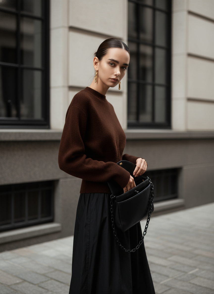 Half Zip Graceful Fuzzy Sweater