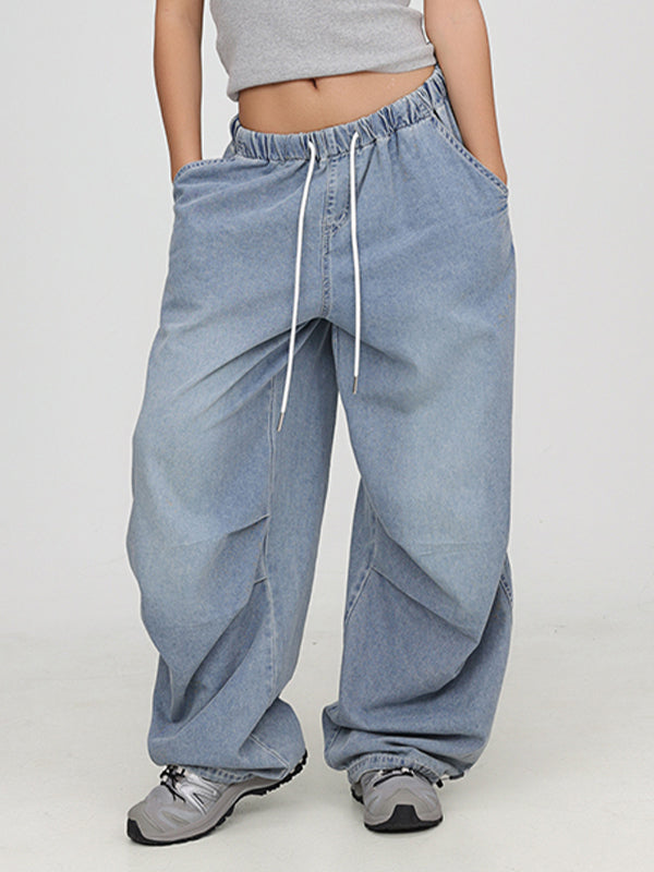 Printed Hip Hop Retro Baggy Jeans