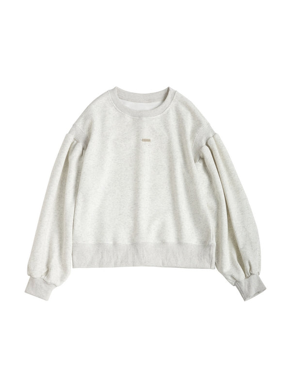 Solid Color Label Embellished Oversized Hoodie