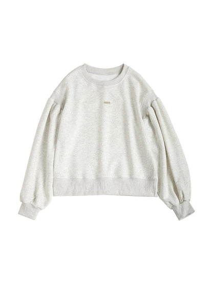 Solid Color Label Embellished Oversized Hoodie