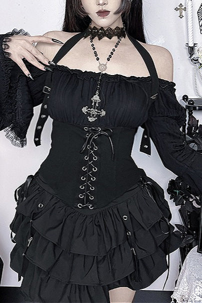 Gothic High-Waist Cake Skirt
