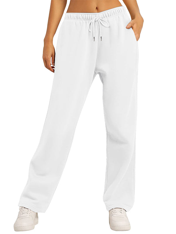 Solid Drawstring Sweatpants