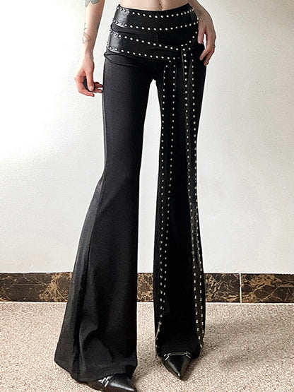 Street Stud Flare Leg Pants