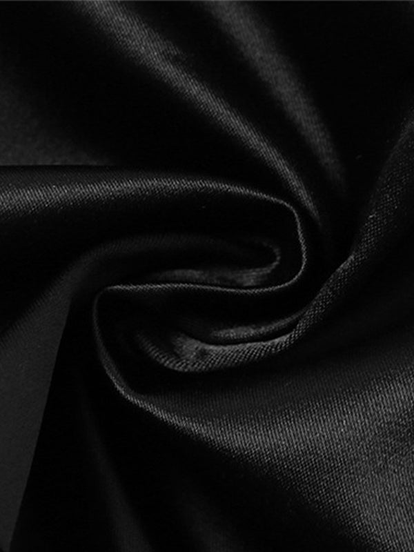 Lace Mesh Splice Breasted Irregular Hem Corset Top