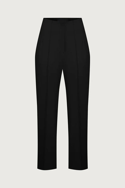 Exquisite and Fashionable High Waist Pocketed Straight Leg Pencil Pants