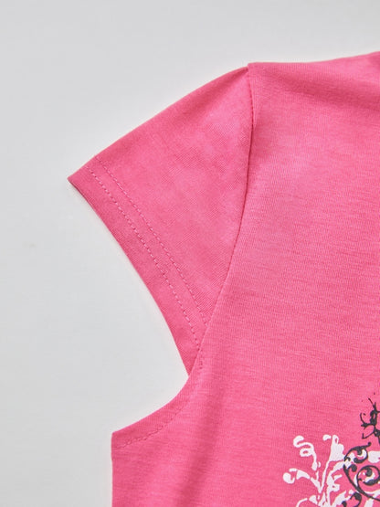 Vintage Acanthus Logo Print Baby Tee