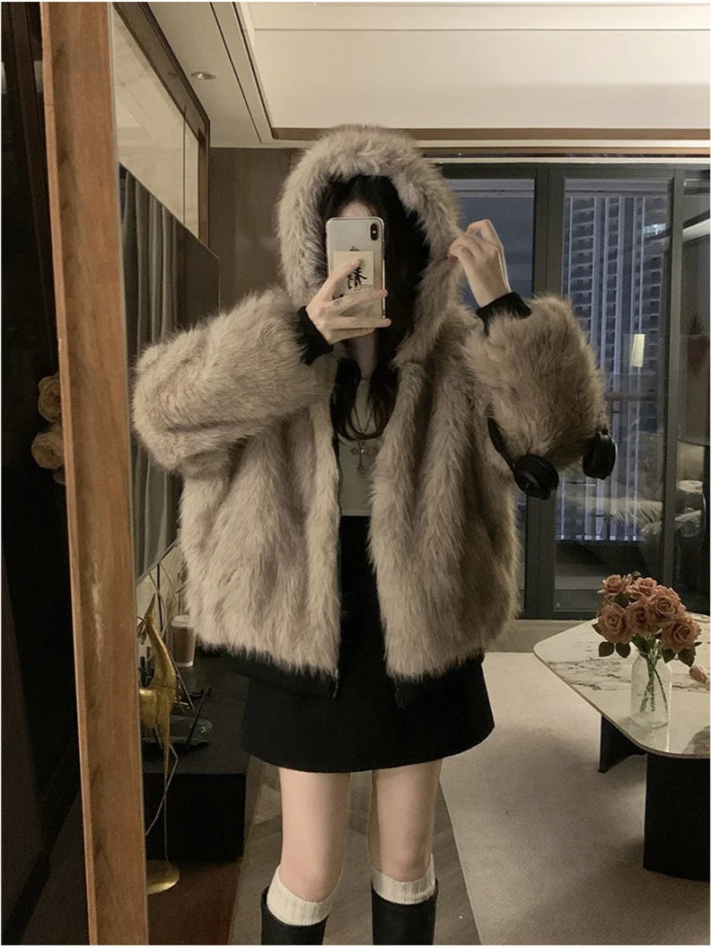 Double Faced Quilted Parka Coat
