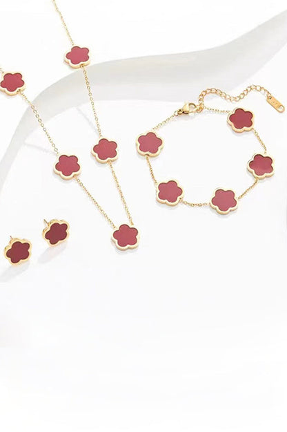 Exquisite Flower-shaped Versatile Metal Chain Jewelry