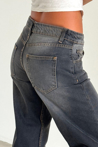 Classic Relaxed Fit Straight Leg Jeans