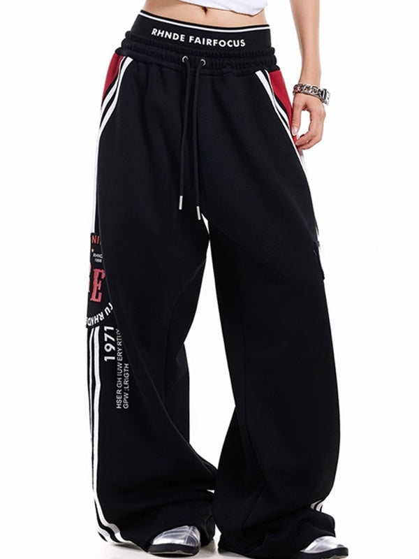 Retro Hot Girl Print Sweatpants