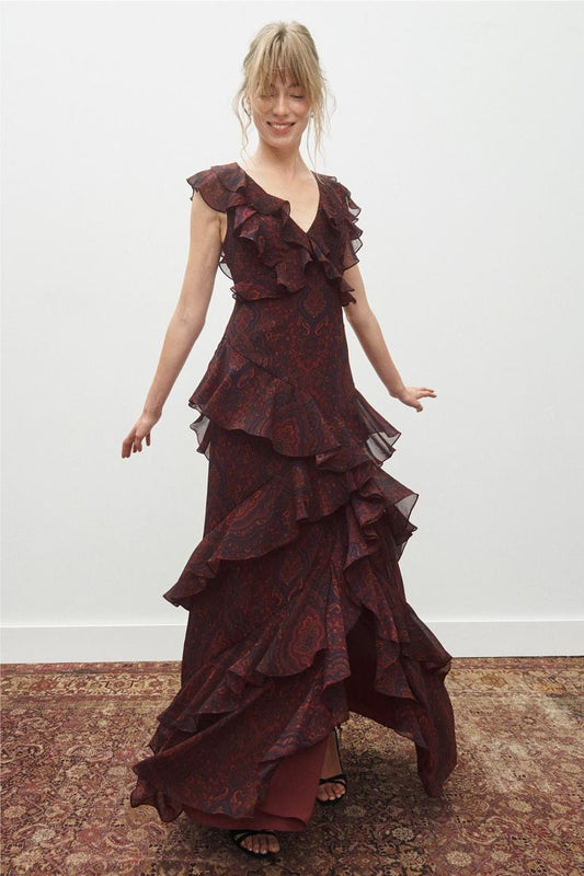 Natasha Ruffle Gown