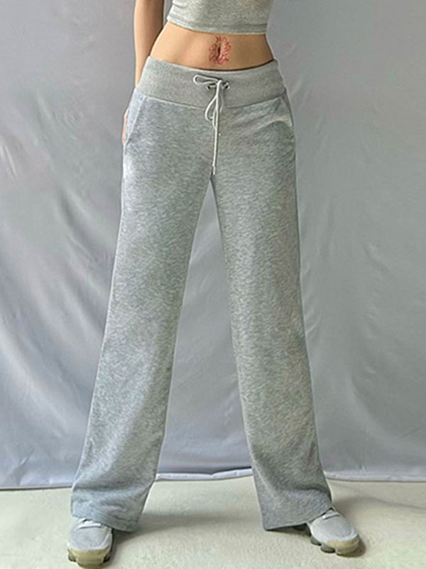 Solid Color Flare Leg Pants