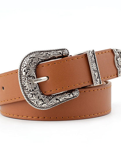 Belt Alloy Zhangqing Black Camel Coffee Waist Belt Party Daily / Vintage / Spring / Summer / Fall / Winter for Women